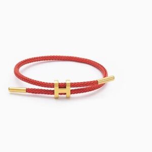 #96851 Trendy Fabulous Adjustable Titanium Steel H Buckle Bracelet